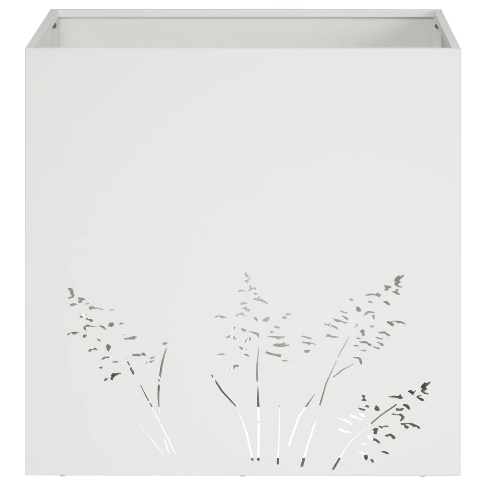 Vaso da giardino Bianco 50 x 50 x 49 cm | homemem39