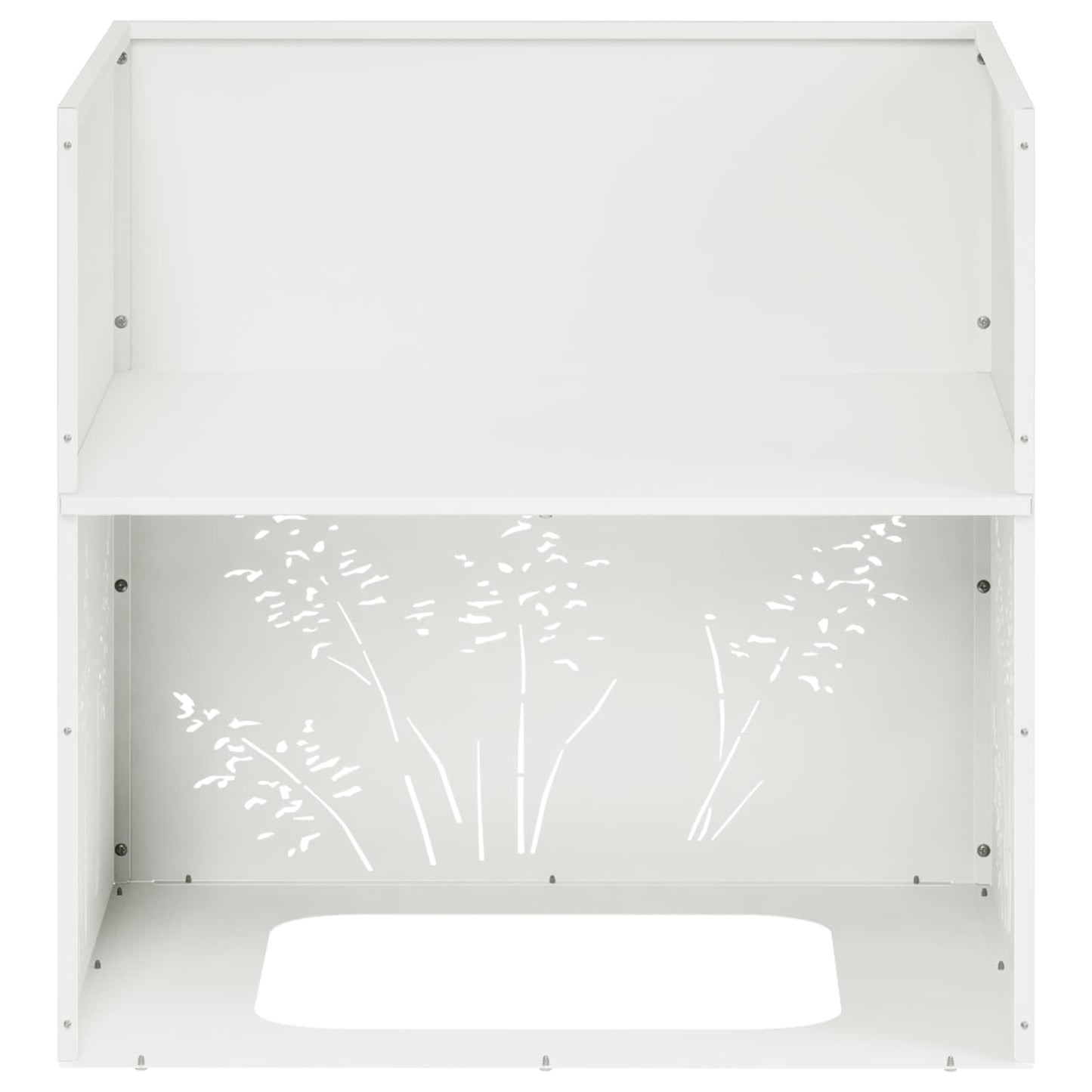 Vaso da giardino Bianco 50 x 50 x 49 cm | homemem39