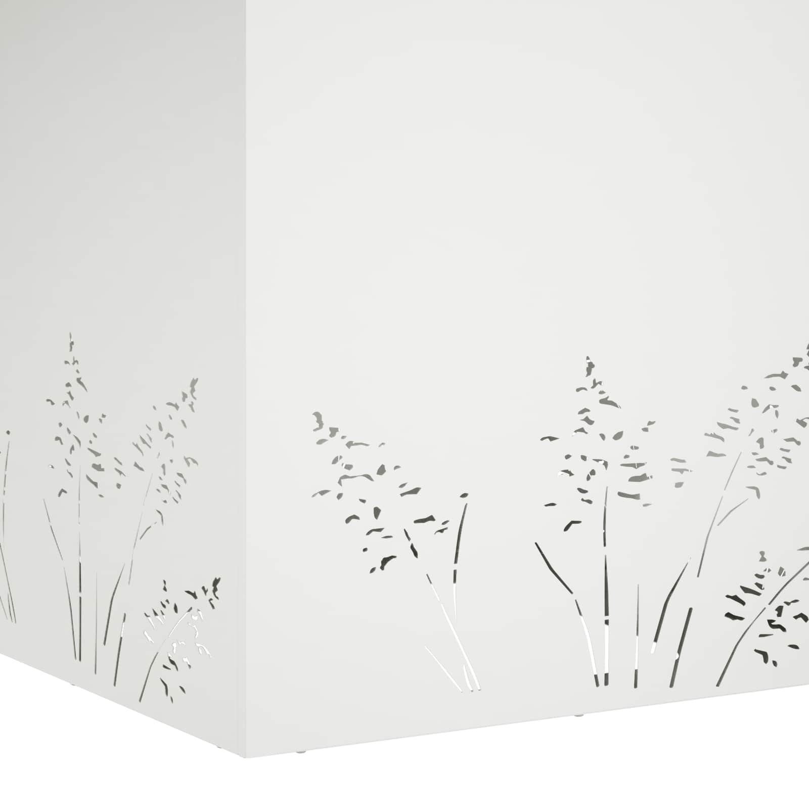 Vaso da giardino 2 pz Bianco 50 x 50 x 49 cm | homemem39