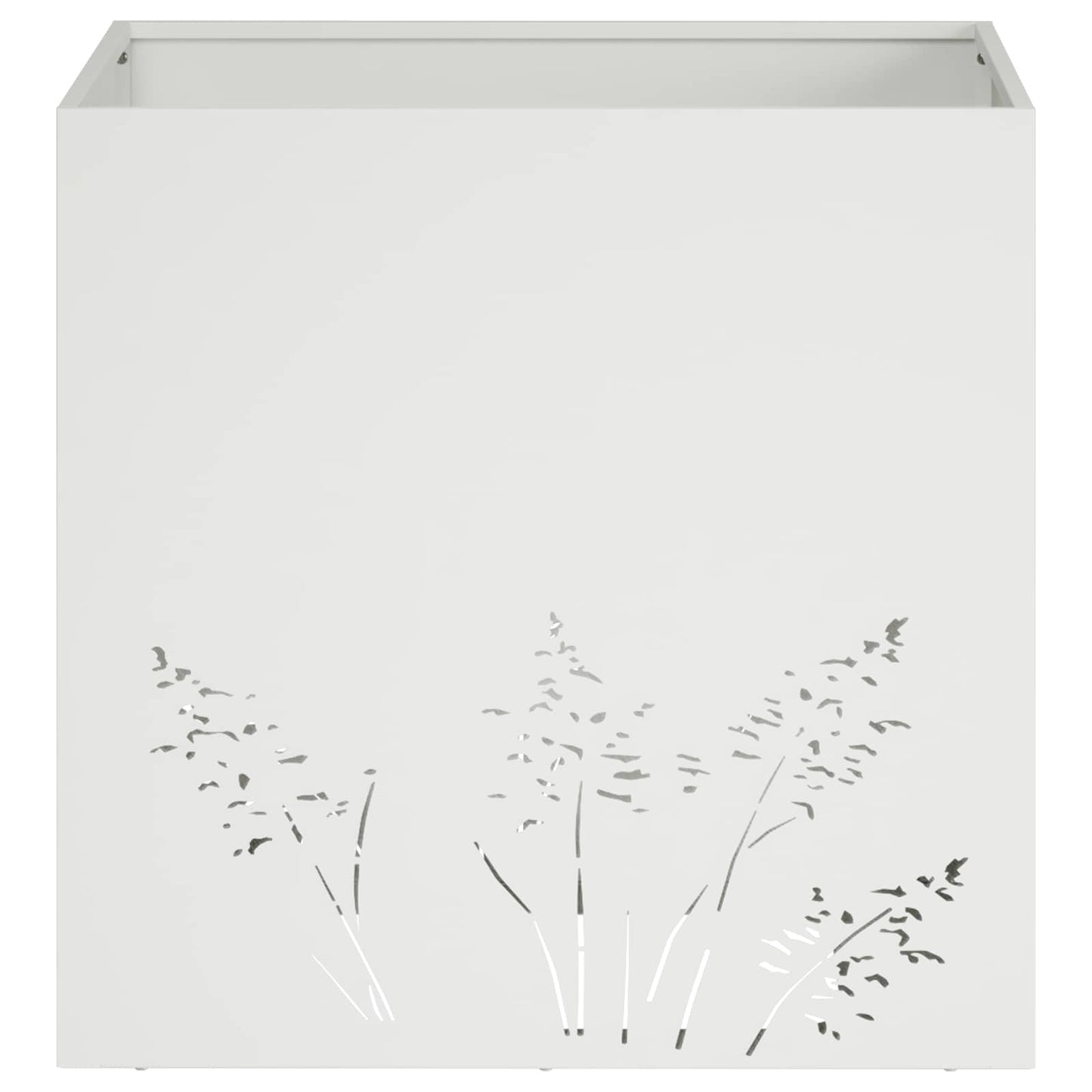 Vaso da giardino 2 pz Bianco 50 x 50 x 49 cm | homemem39
