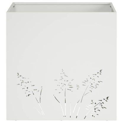 Vaso da giardino 2 pz Bianco 50 x 50 x 49 cm | homemem39