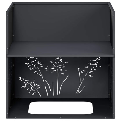 Vaso da giardino Antracite 50 x 50 x 49 cm | homemem39