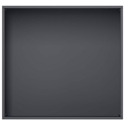 Vaso da giardino Antracite 50 x 50 x 49 cm | homemem39