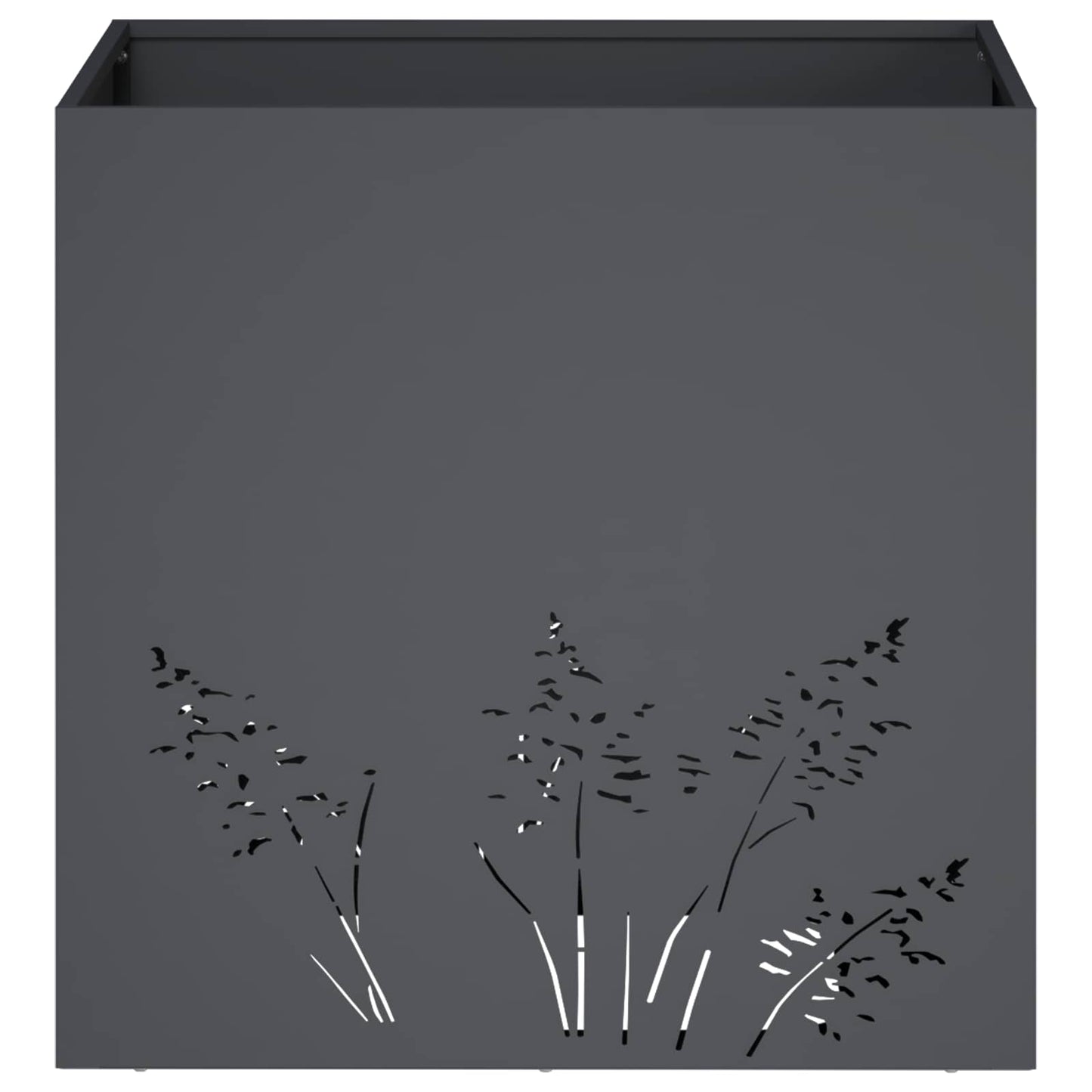 Vaso da giardino 2 pz Antracite 50 x 50 x 49 cm | homemem39