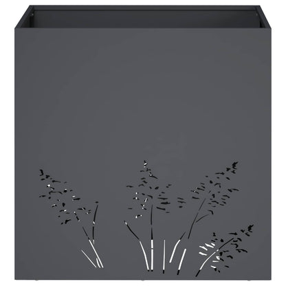 Vaso da giardino 2 pz Antracite 50 x 50 x 49 cm | homemem39