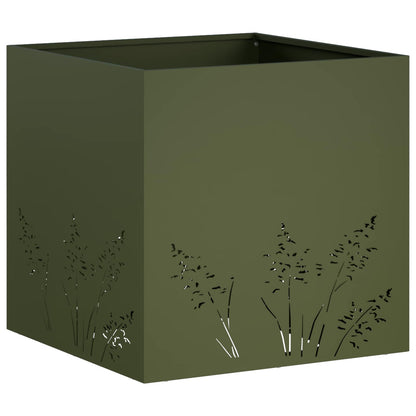 Vaso da giardino Verde Oliva 50 x 50 x 49 cm | homemem39