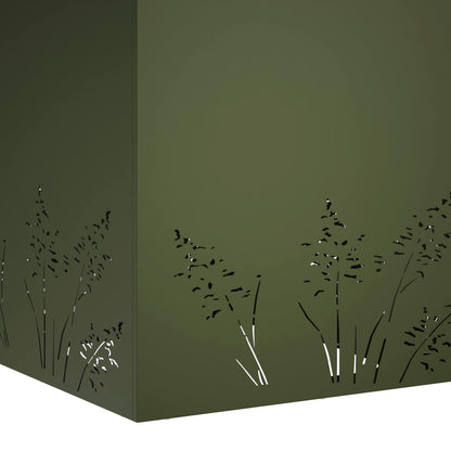 Vaso da giardino 2 pz Verde Oliva 50 x 50 x 49 cm | homemem39