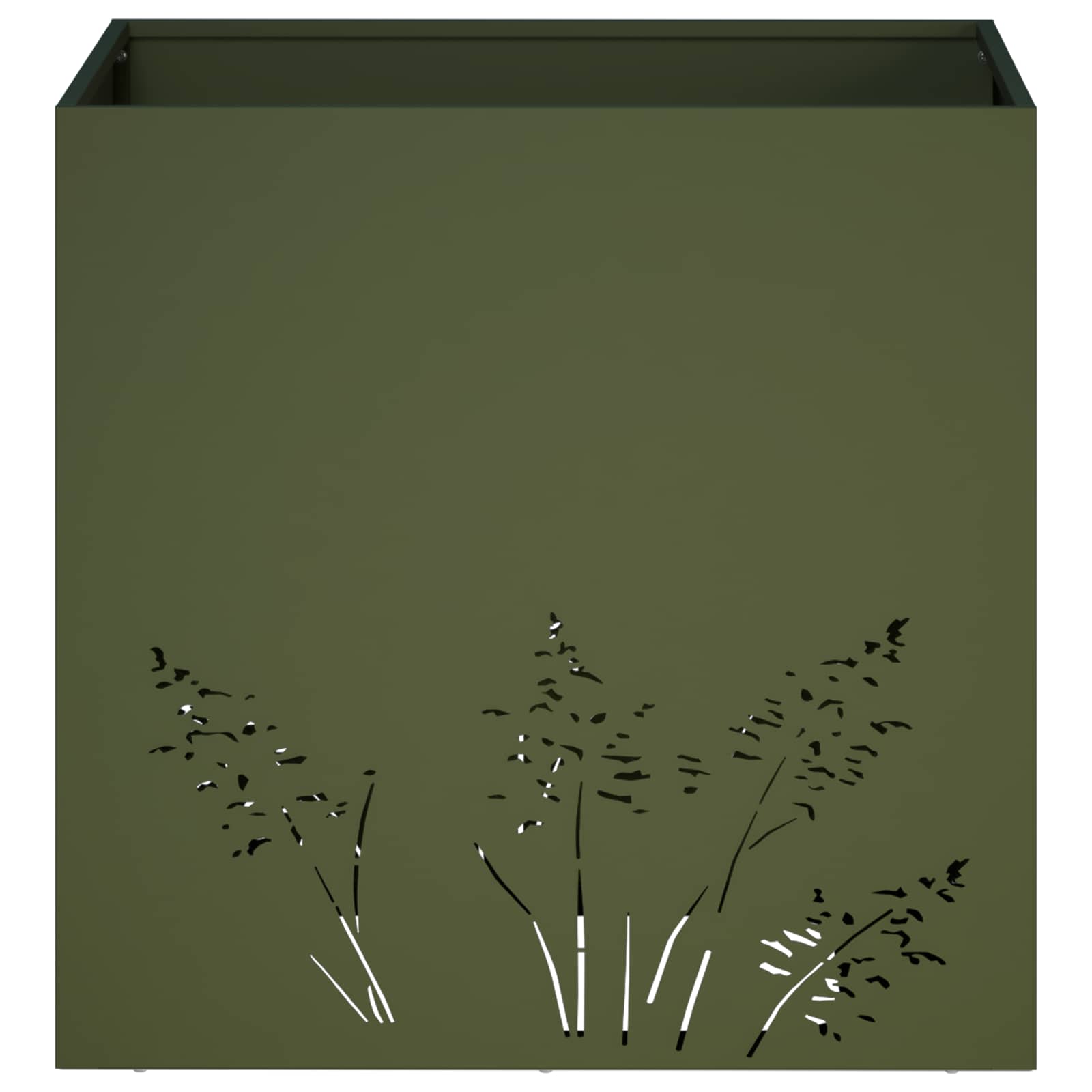 Vaso da giardino 2 pz Verde Oliva 50 x 50 x 49 cm | homemem39