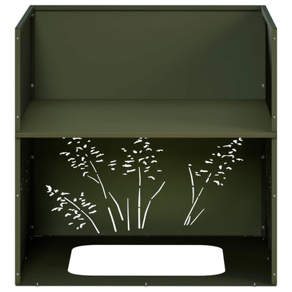 Vaso da giardino 2 pz Verde Oliva 50 x 50 x 49 cm | homemem39