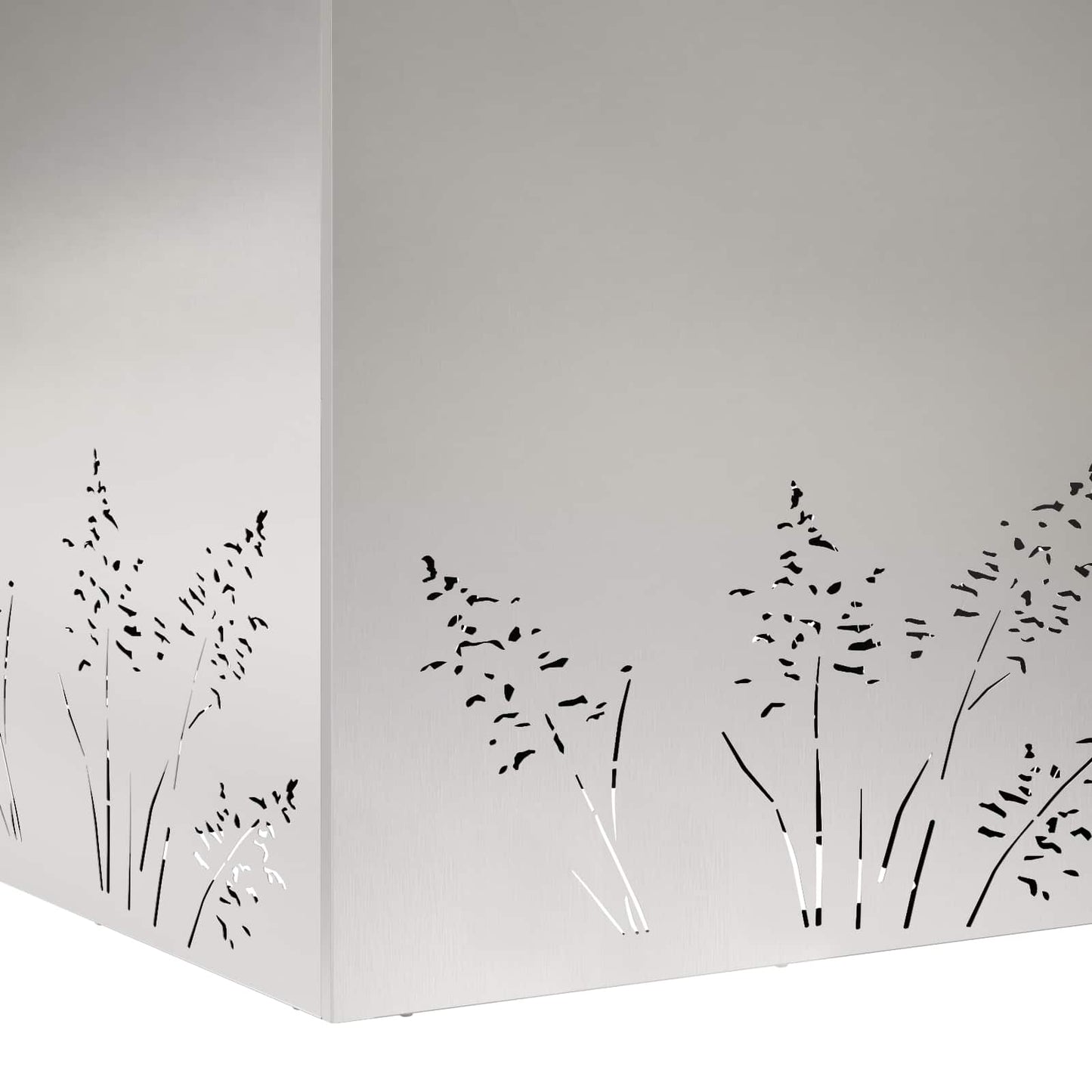 Vaso da giardino 2 pz Argento 50 x 50 x 49 cm Acciaio Inox | homemem39