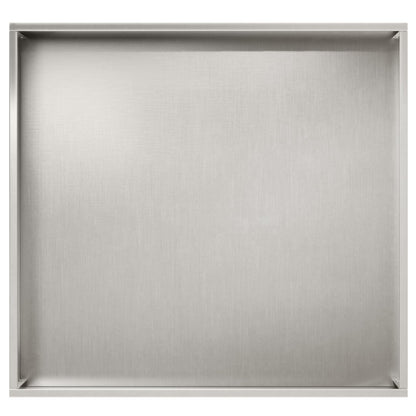 Vaso da giardino 2 pz Argento 50 x 50 x 49 cm Acciaio Inox | homemem39