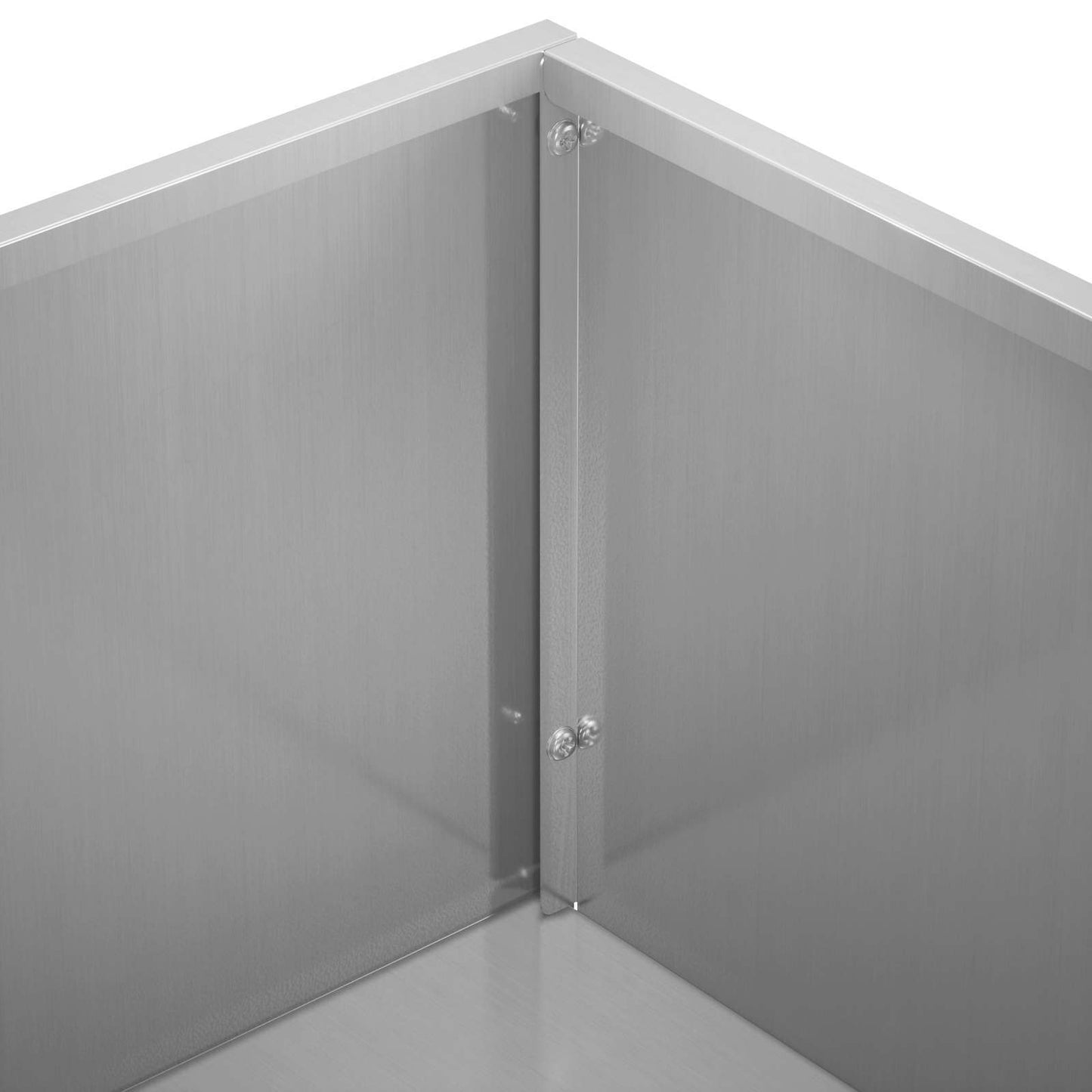 Vaso da giardino Argento 50 x 50 x 49 cm Acciaio zincato | homemem39