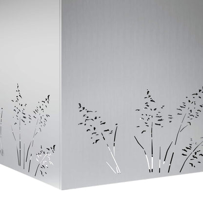 Vaso da giardino Argento 50 x 50 x 49 cm Acciaio zincato | homemem39