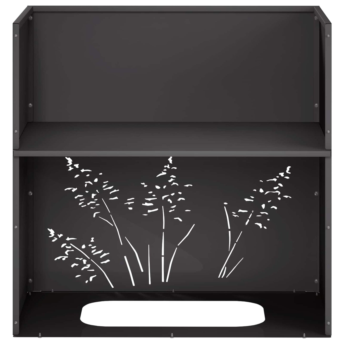 Vaso da giardino Nero 50 x 30 x 49 cm Acciaio laminato a freddo | homemem39