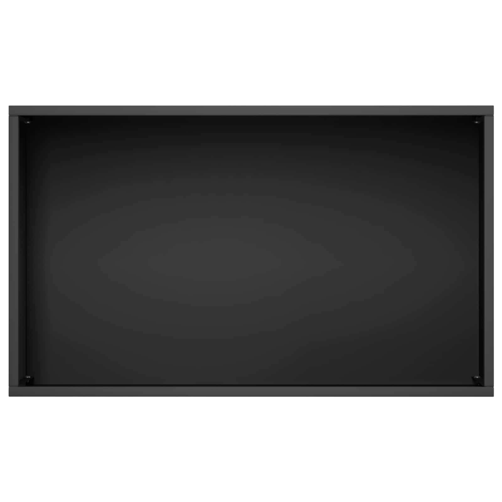 Vaso da giardino Nero 50 x 30 x 49 cm Acciaio laminato a freddo | homemem39