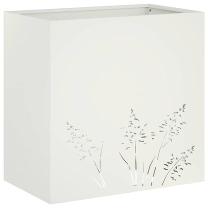 Vaso da giardino Bianco 50 x 30 x 49 cm | homemem39