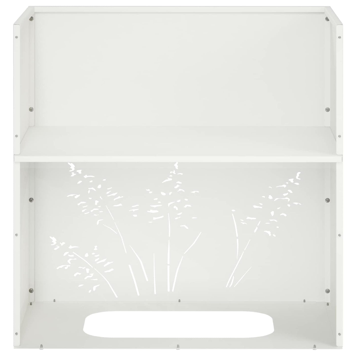 Vaso da giardino 2 pz Bianco 50 x 30 x 49 cm | homemem39