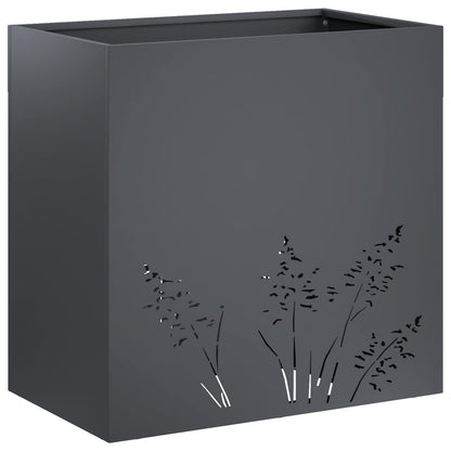 Vaso da giardino Antracite 50 x 30 x 49 cm