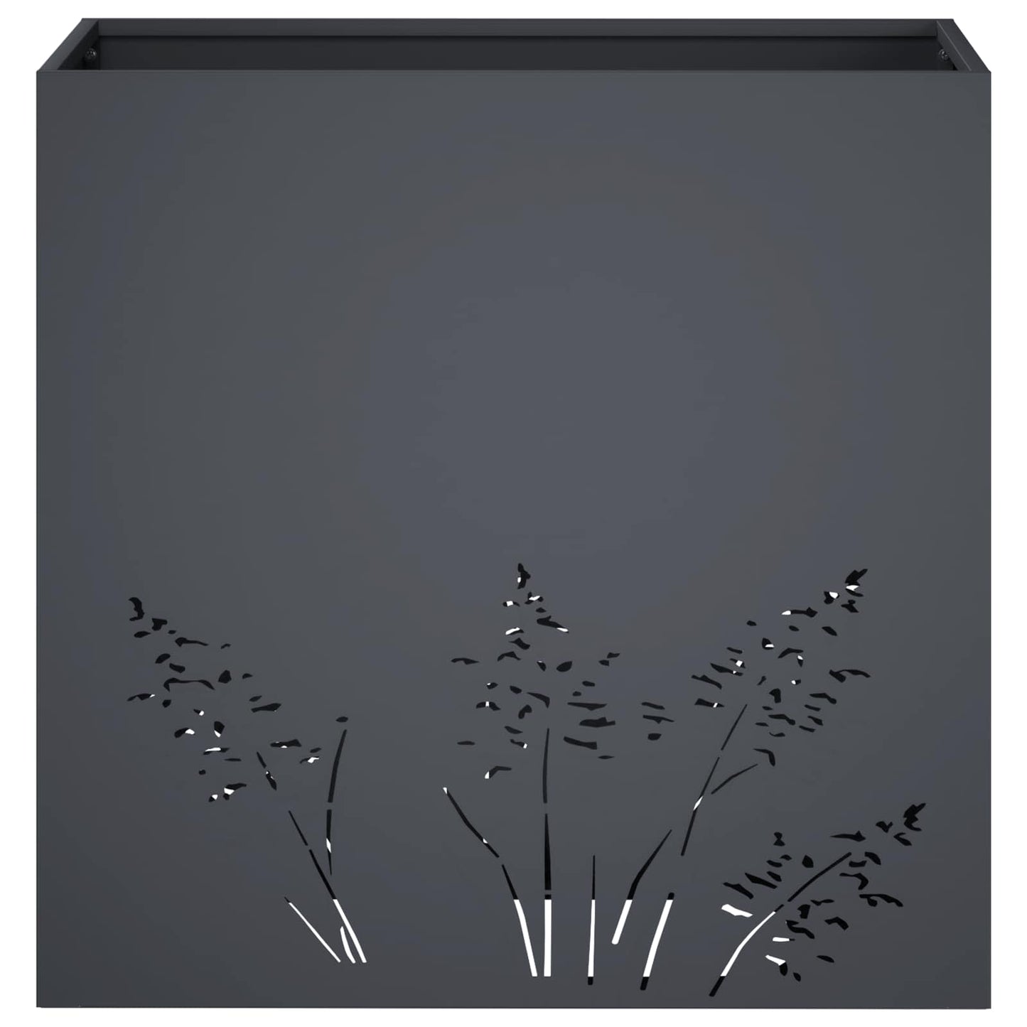 Vaso da giardino Antracite 50 x 30 x 49 cm | homemem39