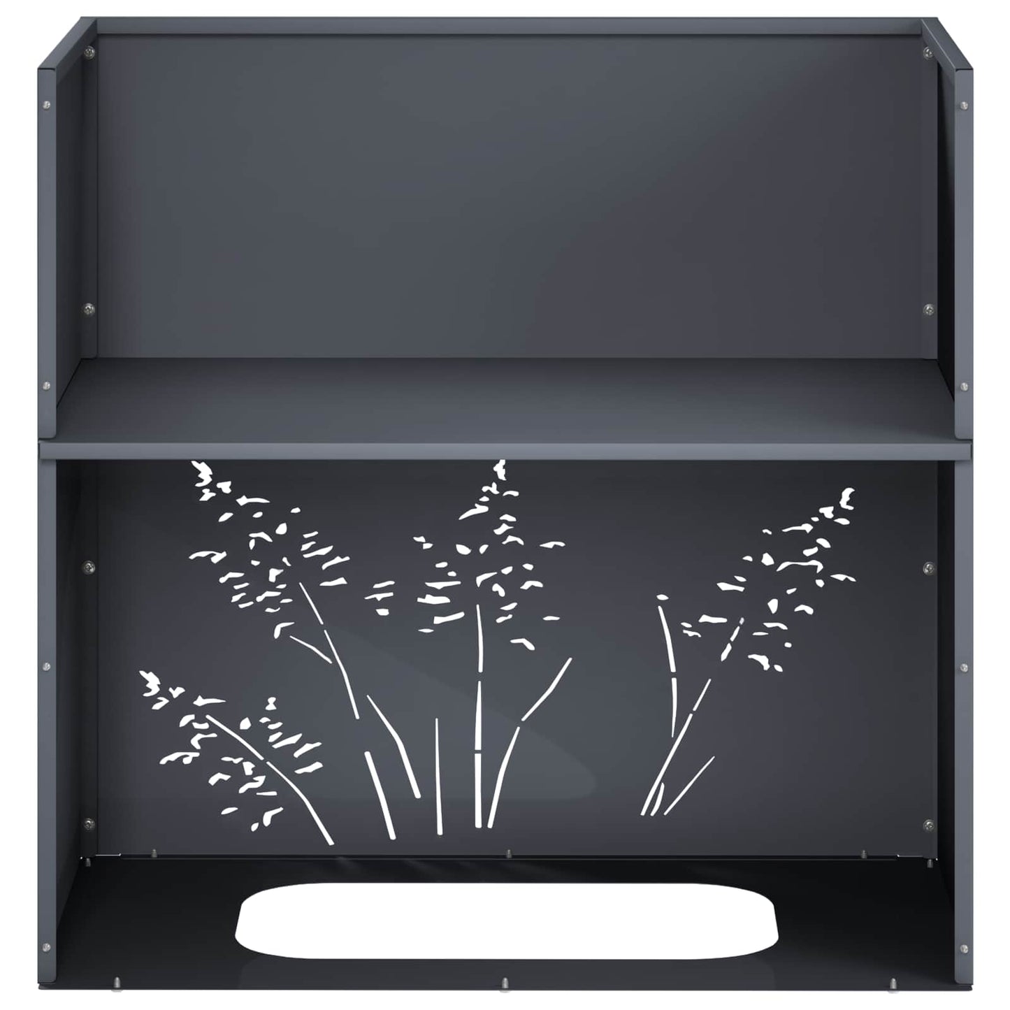 Vaso da giardino Antracite 50 x 30 x 49 cm | homemem39