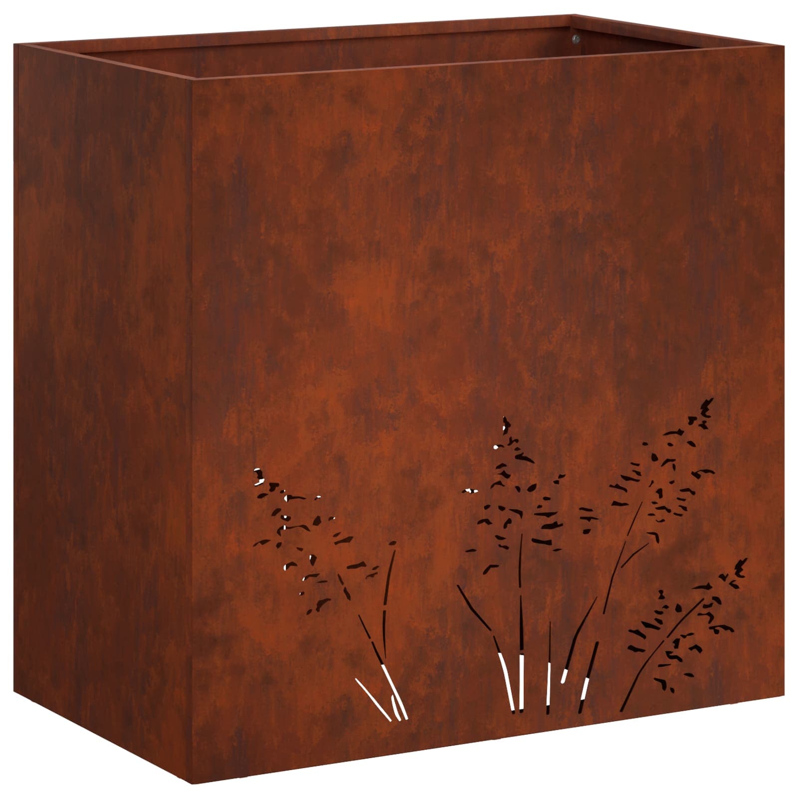 Vaso da giardino Ruggine 50 x 30 x 49 cm Acciaio Corten | homemem39