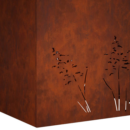 Vaso da giardino 2 pz Ruggine 50 x 30 x 49 cm Acciaio Corten | homemem39