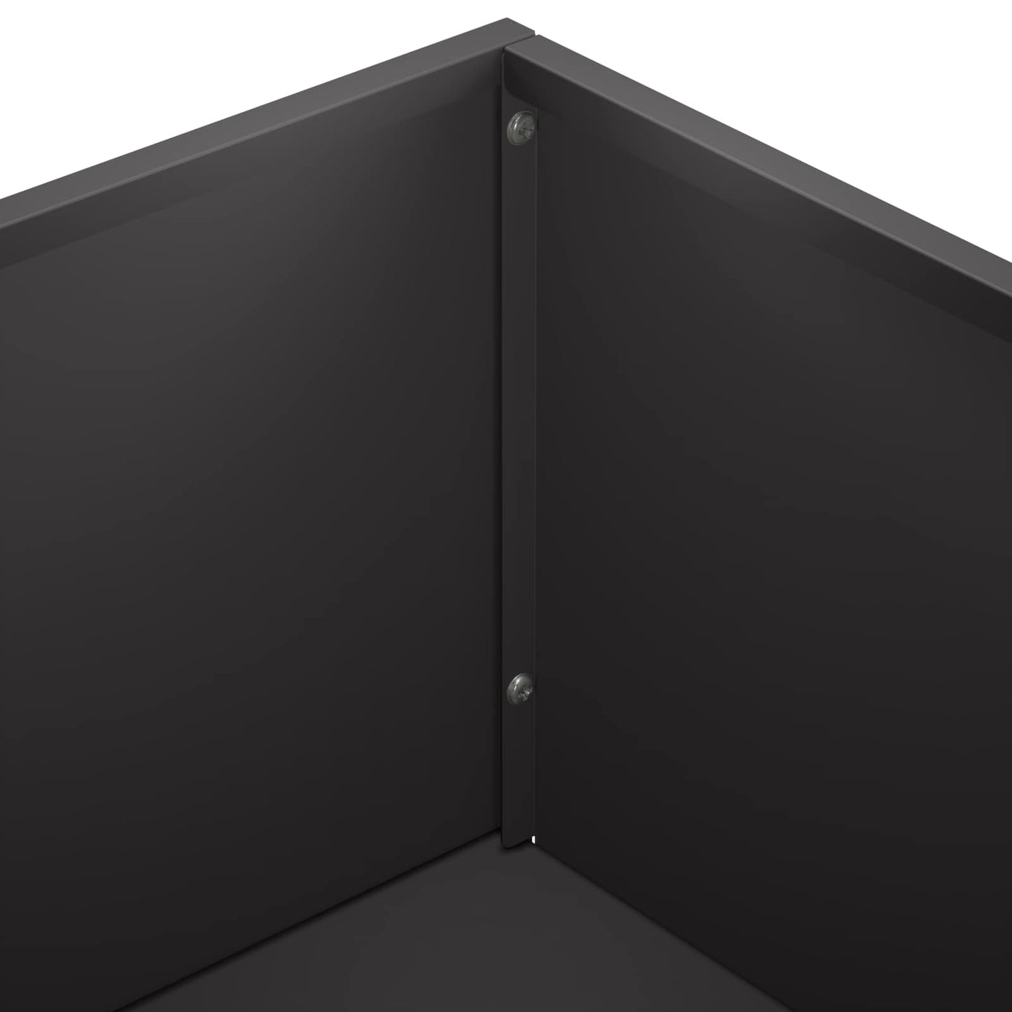Vaso da giardino 2 pz Nero 80 x 20 x 49 cm | homemem39