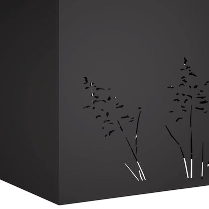 Vaso da giardino 2 pz Nero 80 x 20 x 49 cm | homemem39
