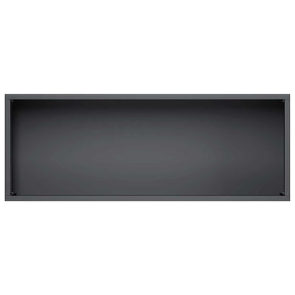Vaso da giardino Nero 80 x 30 x 49 cm Acciaio laminato a freddo | homemem39