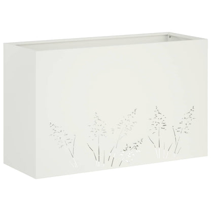 Vaso da giardino Bianco 80 x 30 x 49 cm | homemem39