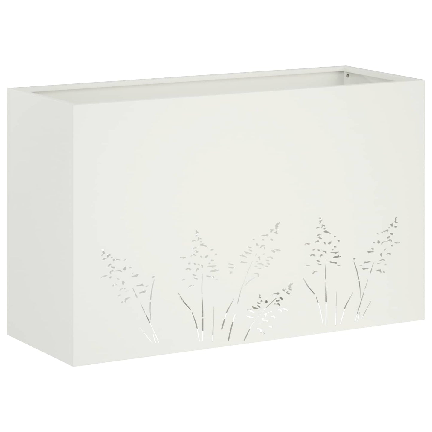 Vaso da giardino 2 pz Bianco 80 x 30 x 49 cm | homemem39