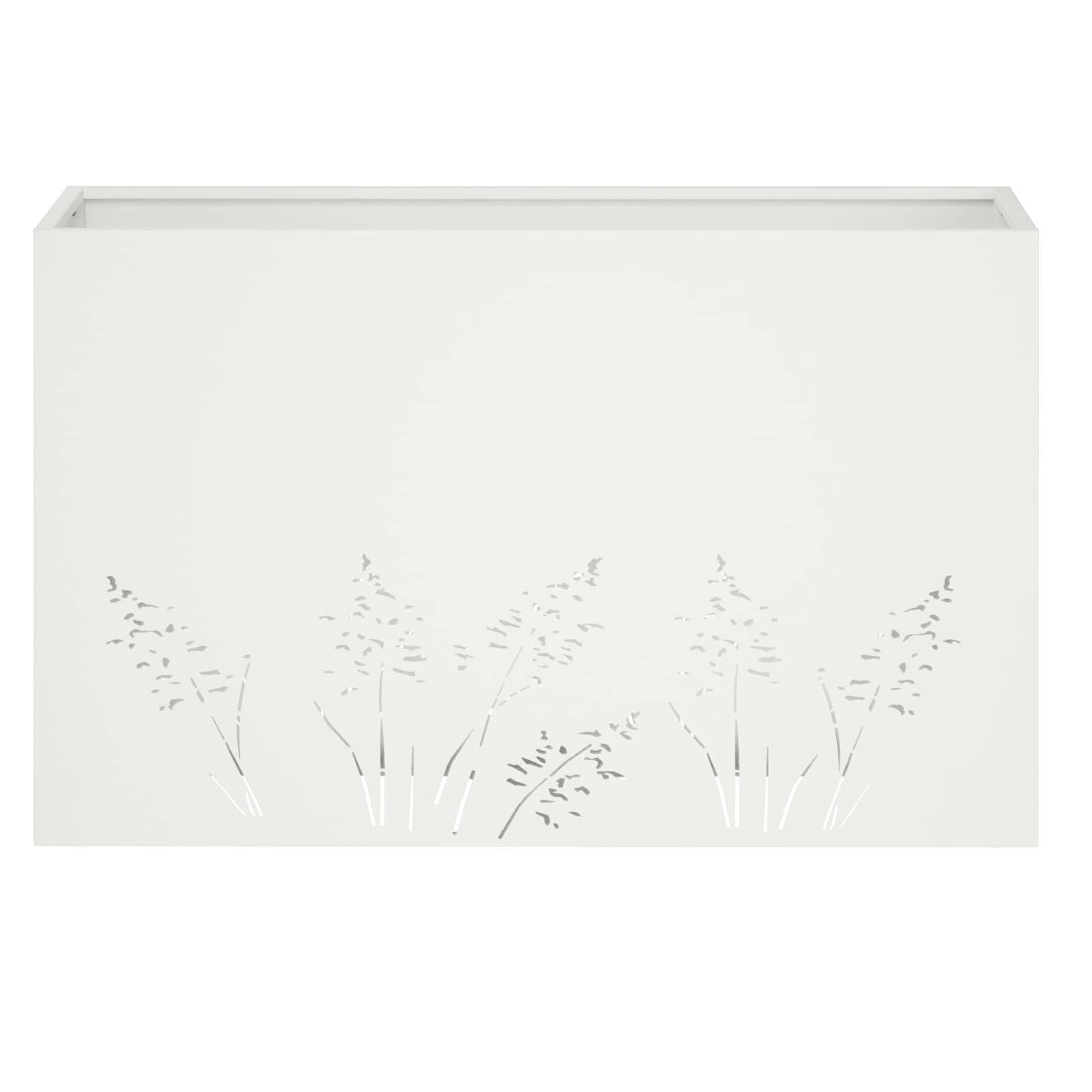 Vaso da giardino 2 pz Bianco 80 x 30 x 49 cm | homemem39