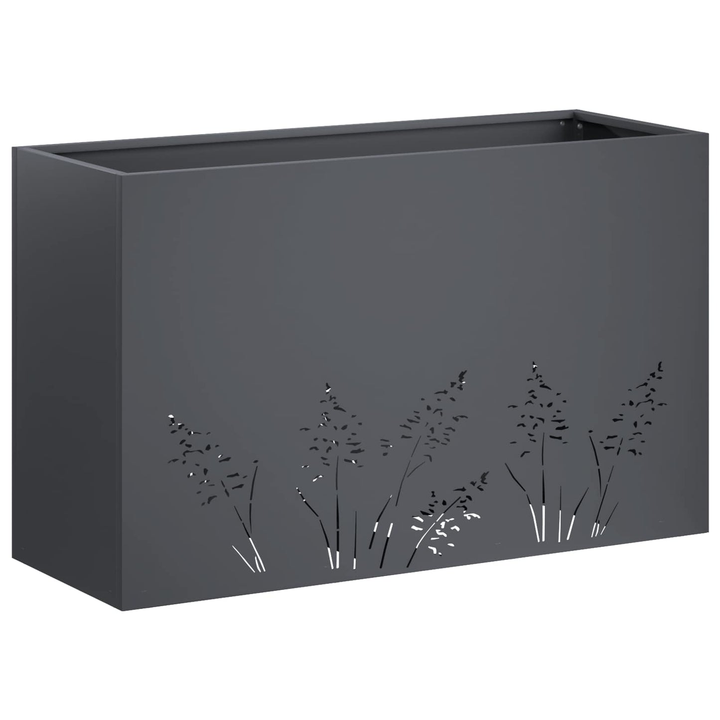Vaso da giardino Antracite 80 x 30 x 49 cm | homemem39