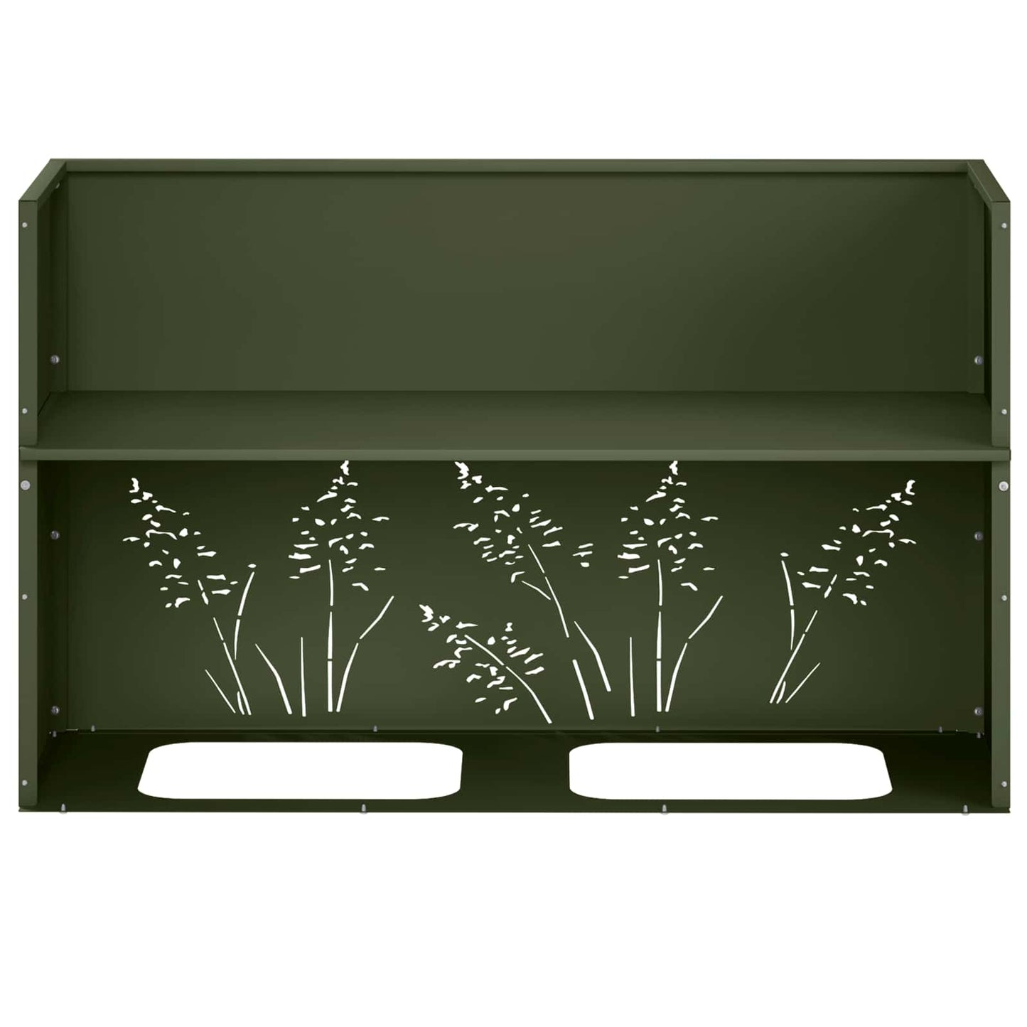 Vaso da giardino 2 pz Verde Oliva 80 x 30 x 49 cm | homemem39