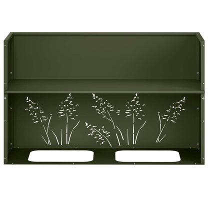 Vaso da giardino 2 pz Verde Oliva 80 x 30 x 49 cm | homemem39