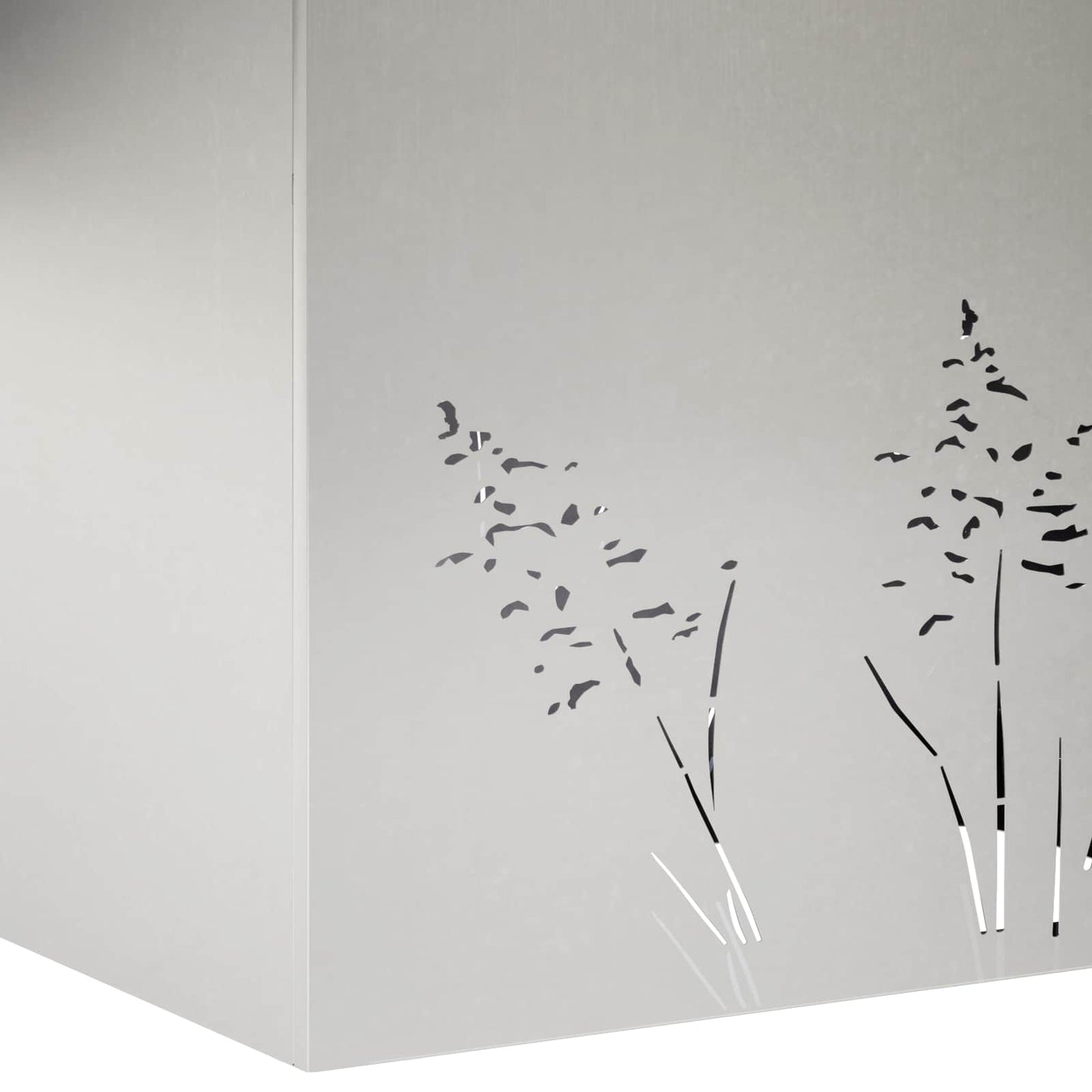 Vaso da giardino 2 pz Argento 80 x 30 x 49 cm Acciaio Inox | homemem39