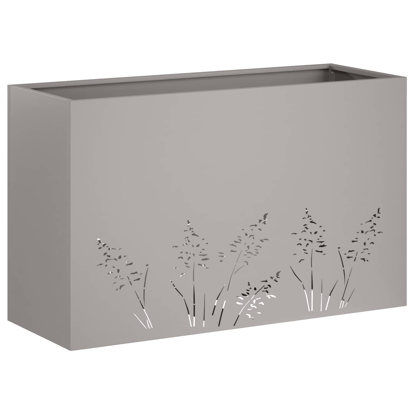 Vaso da giardino 2 pz Ruggine 80 x 30 x 49 cm Acciaio Corten | homemem39