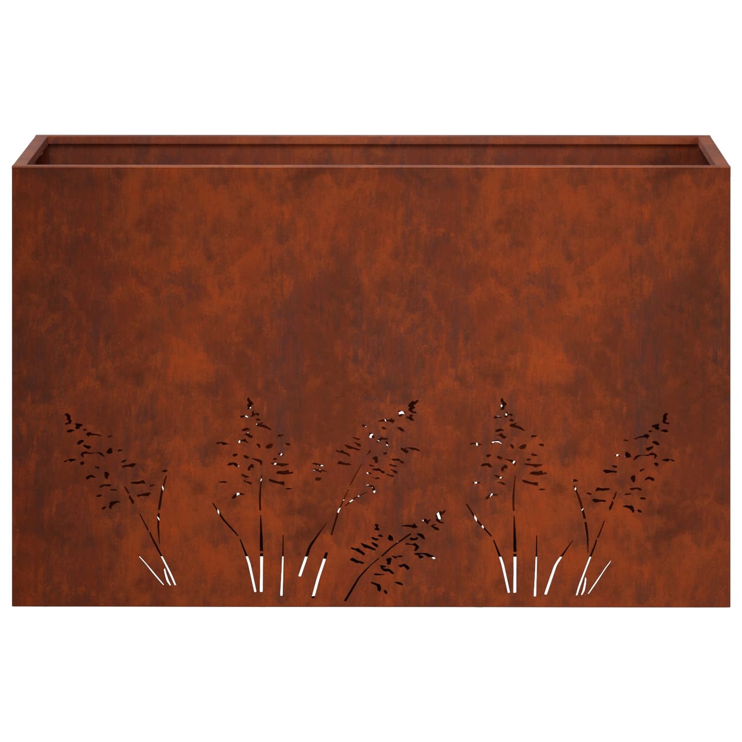 Vaso da giardino 2 pz Ruggine 80 x 30 x 49 cm Acciaio Corten | homemem39