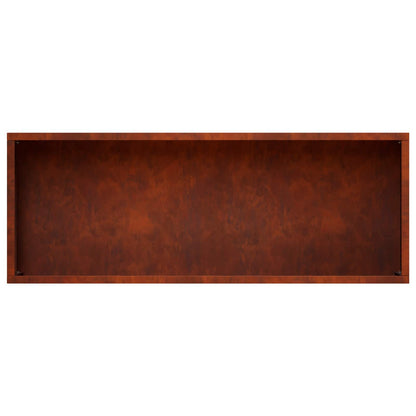 Vaso da giardino 2 pz Ruggine 80 x 30 x 49 cm Acciaio Corten | homemem39