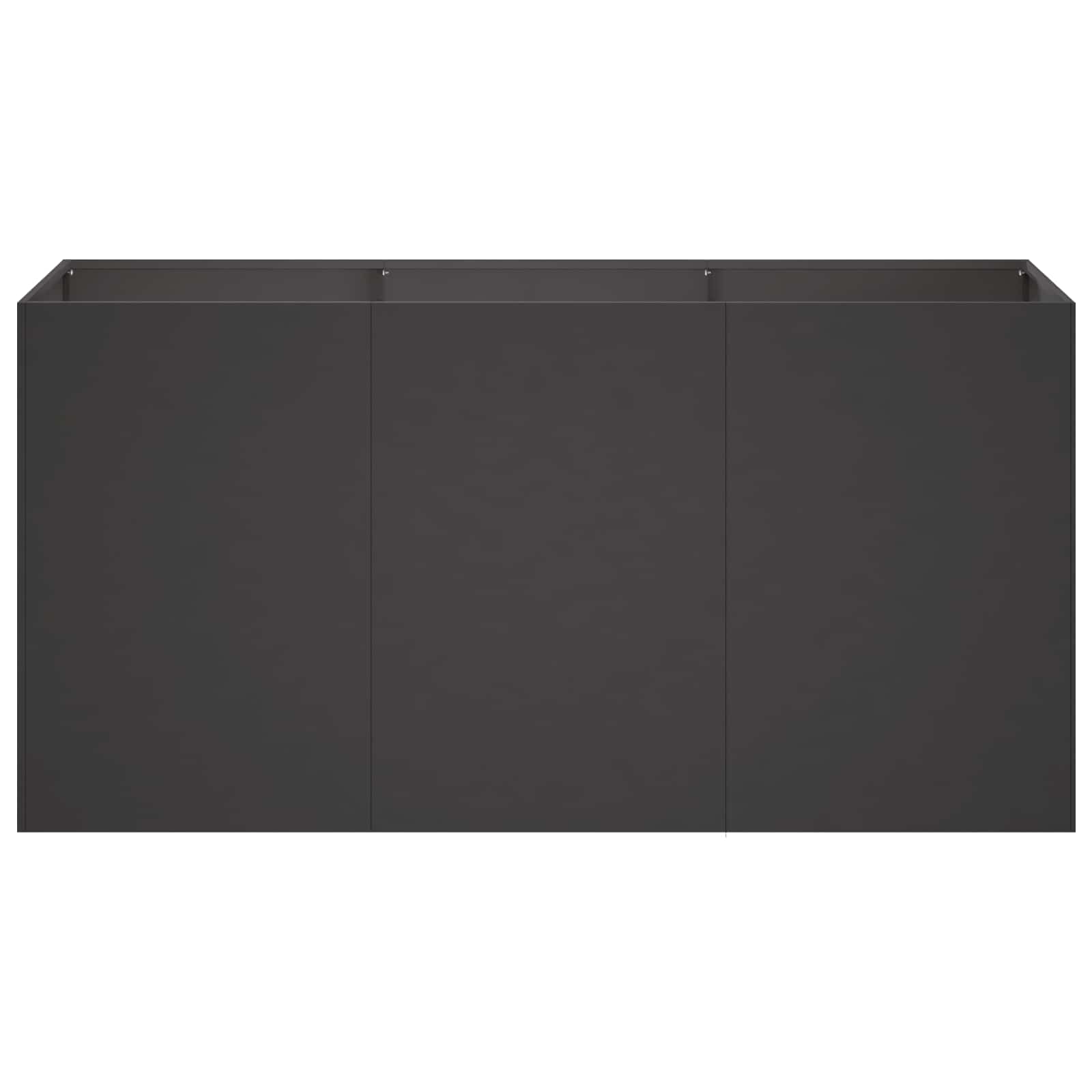 Vaso da giardino Nero 120 x 40 x 60 cm | homemem39