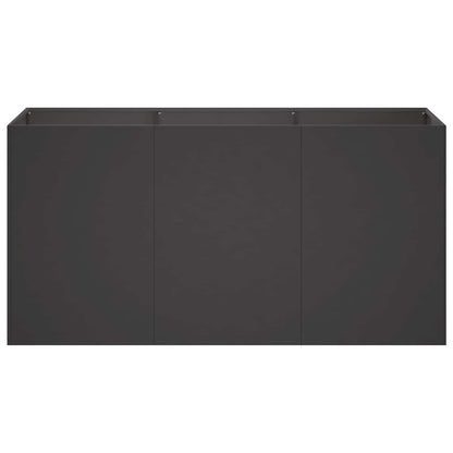 Vaso da giardino Nero 120 x 40 x 60 cm | homemem39