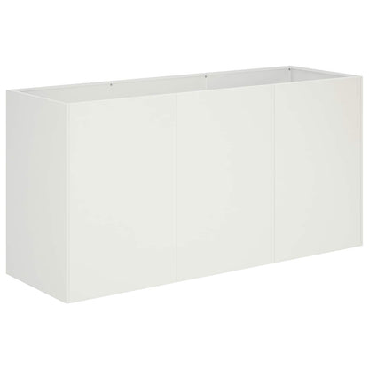 Vaso da giardino Bianco 120 x 40 x 60 cm
