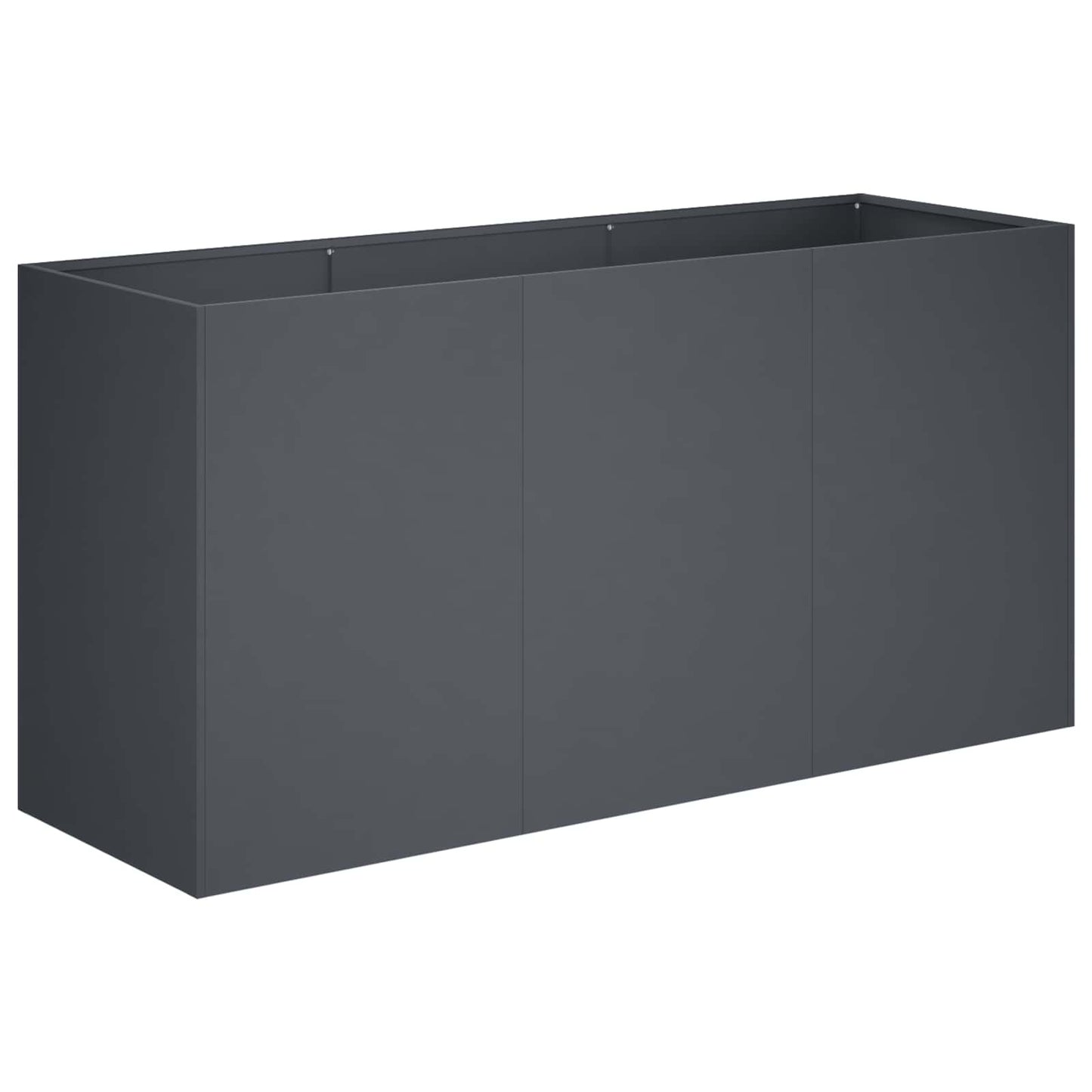 Vaso da giardino Antracite 120 x 40 x 60 cm | homemem39