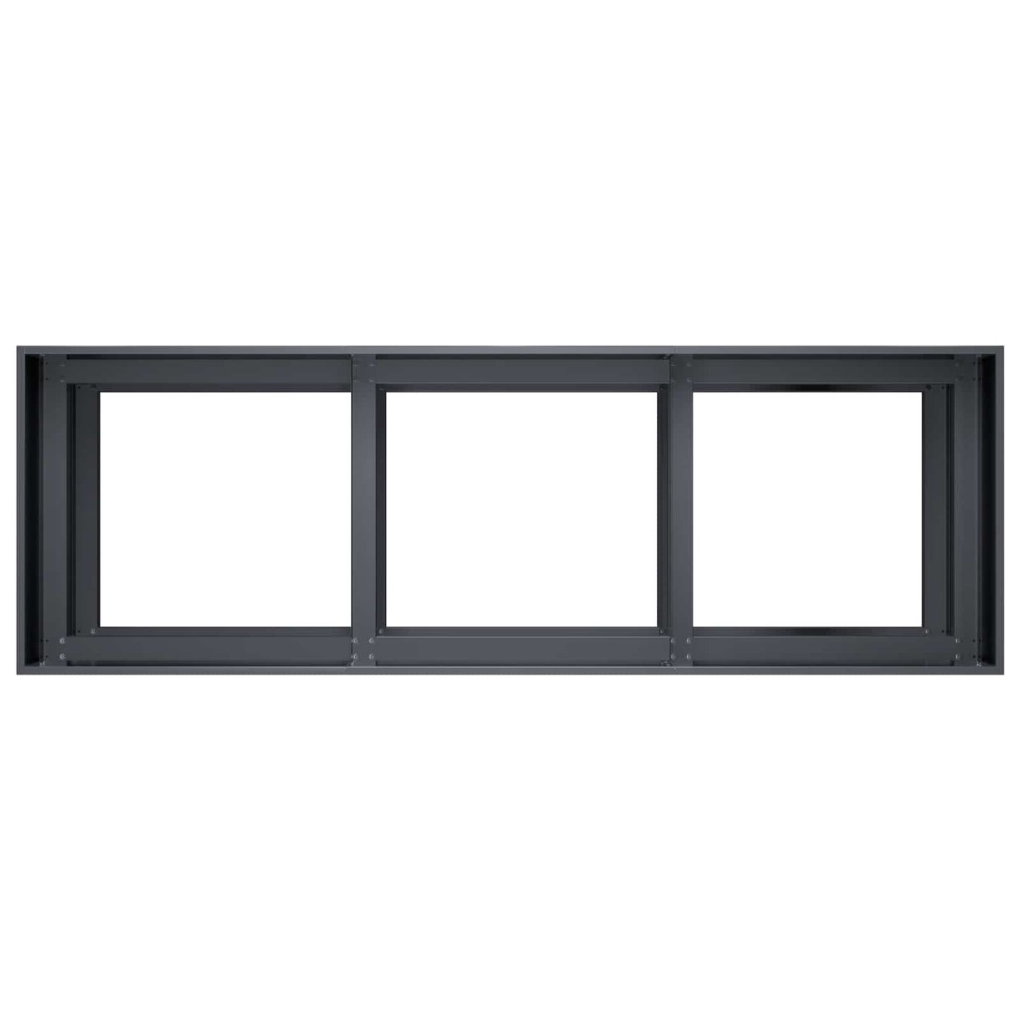 Vaso da giardino Antracite 120 x 40 x 60 cm | homemem39