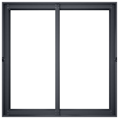 Vaso da giardino Antracite 80 x 80 x 60 cm | homemem39