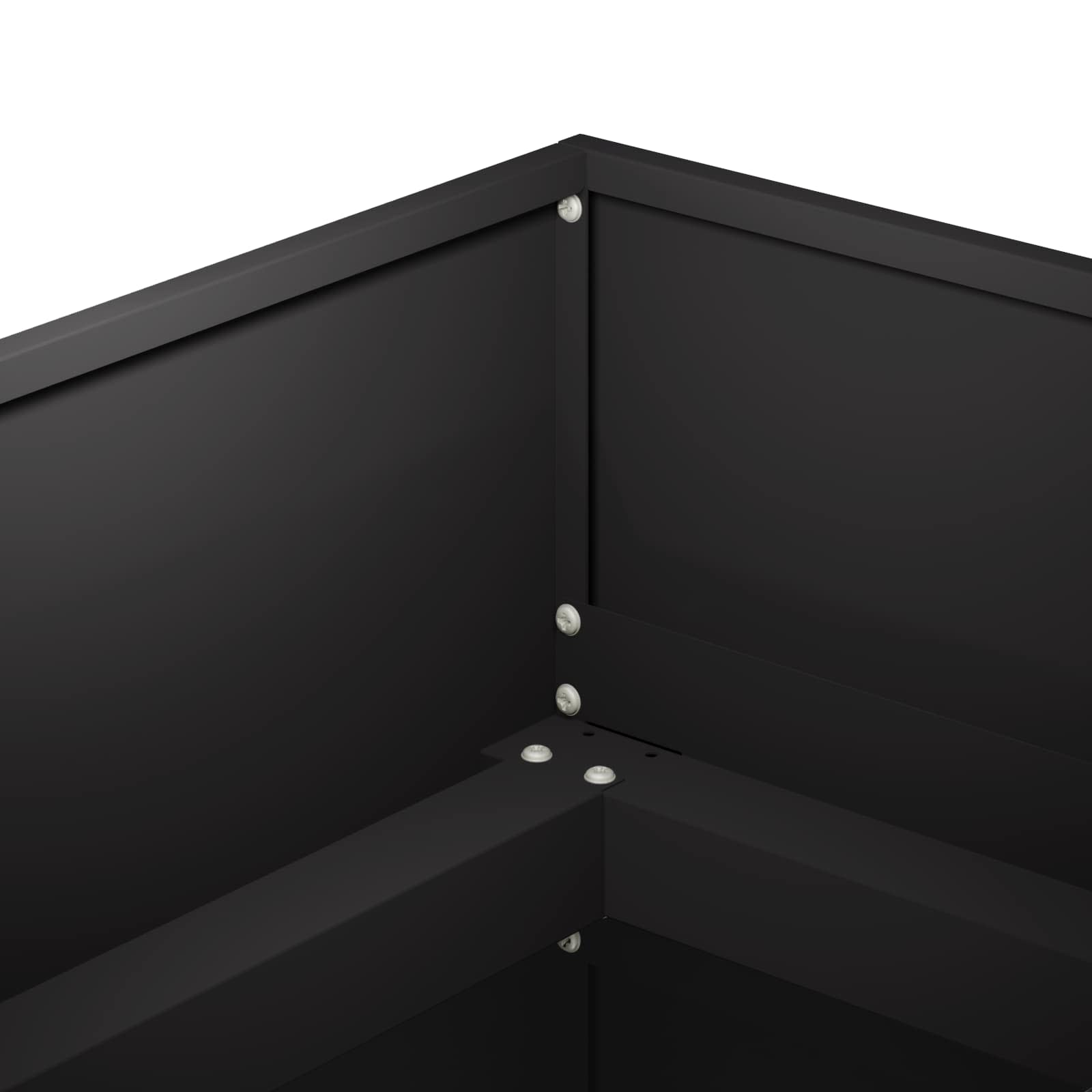 Vaso da giardino Nero 120 x 80 x 60 cm | homemem39