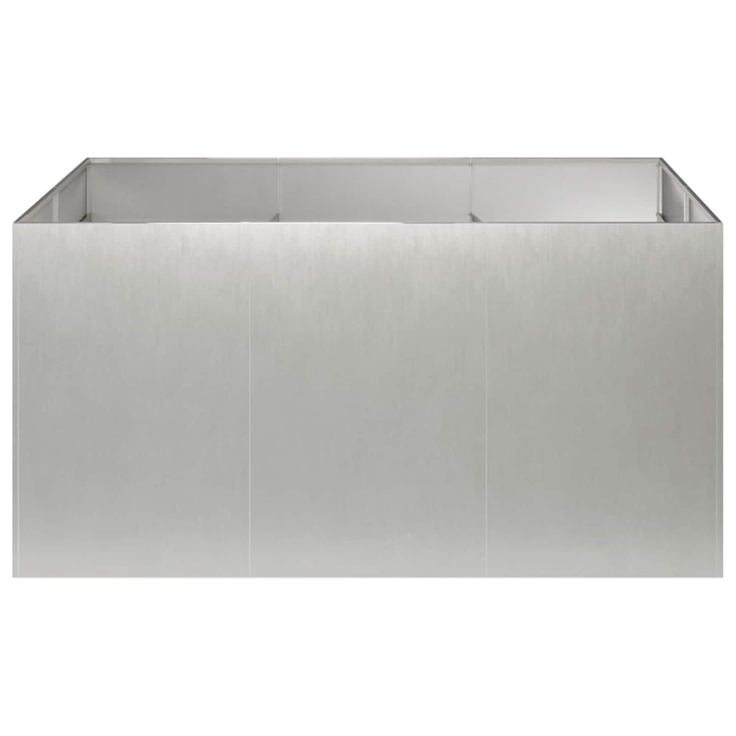 Vaso da giardino Argento 120 x 80 x 60 cm Acciaio Inox | homemem39