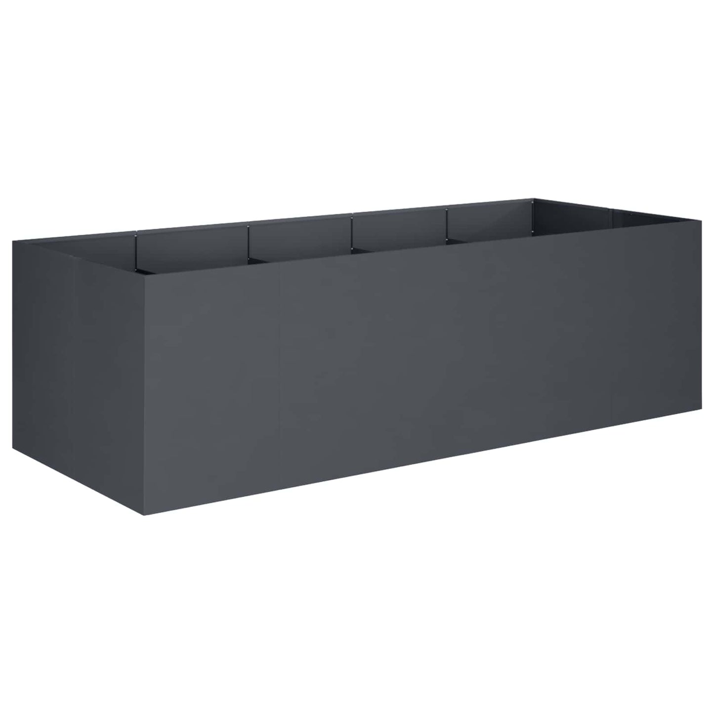 Vaso da giardino Antracite 200 x 80 x 60 cm | homemem39