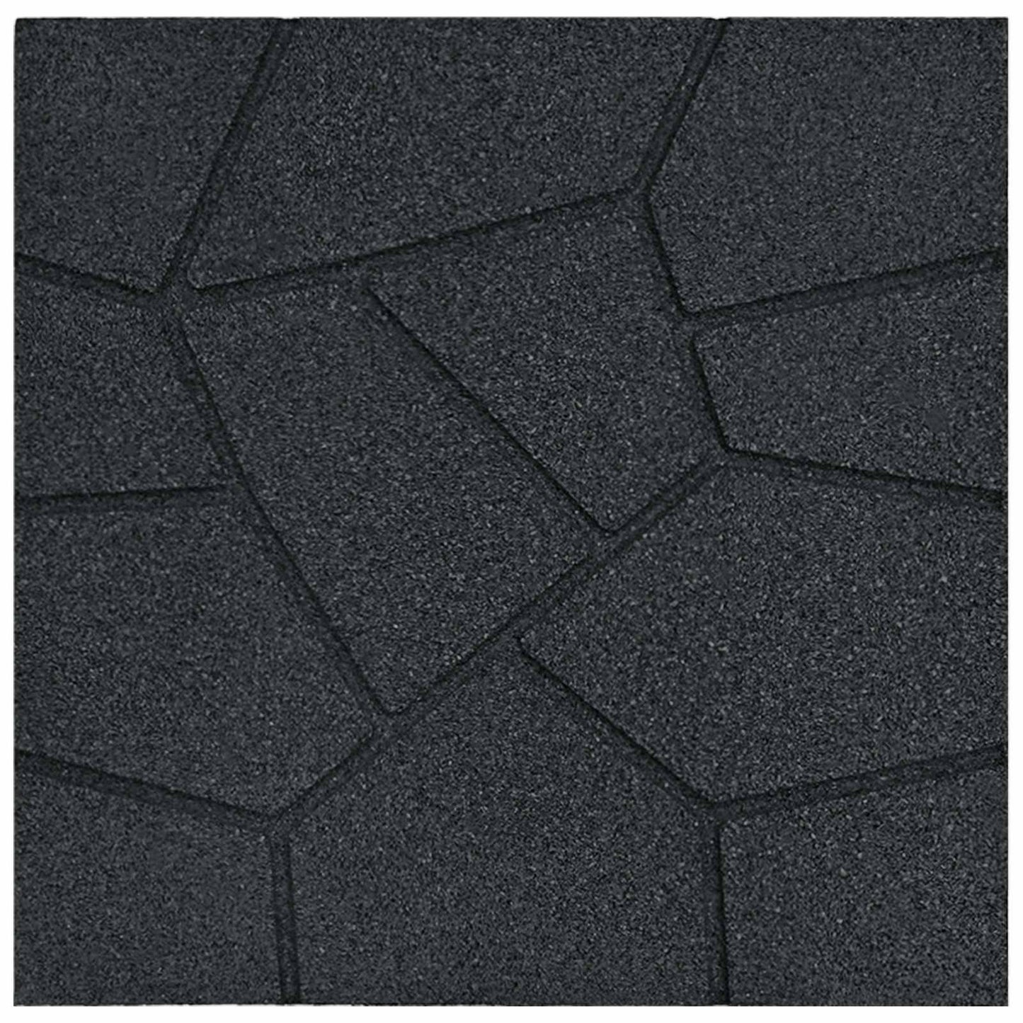 Pietra da Passo 6 pcs Nero 40,5 x 40,5 x 2 cm Gomma
