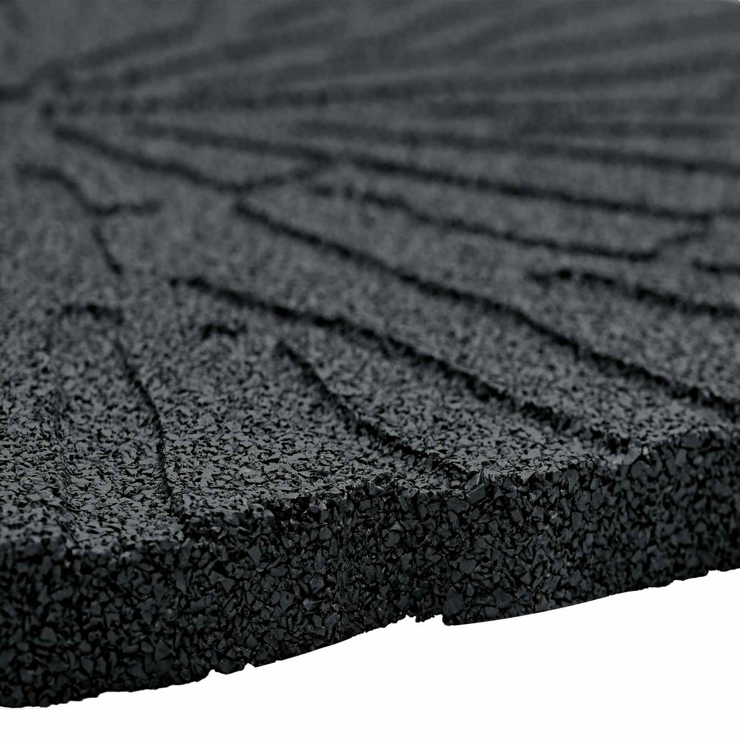 Pietra da Passo 6 pcs Nero Ø 45 x 1,8 cm Gomma